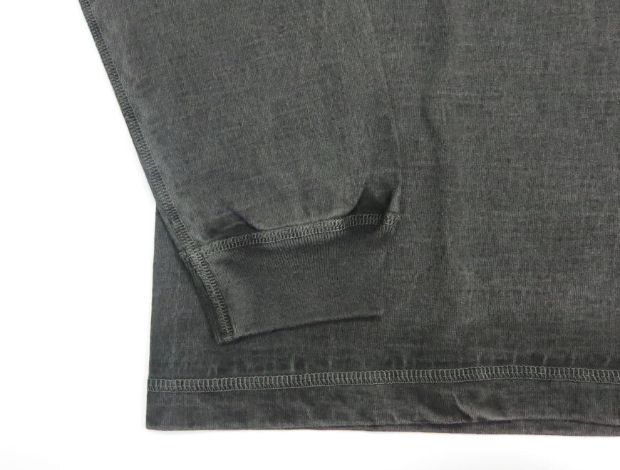 バーンズ BARNS 長袖 Ｔシャツ クルーネック ヴィンテージ ピグメント 4本針縫い ユニオンスペシャル・フラットシーマー BR-3043PG-25【2025年秋冬】