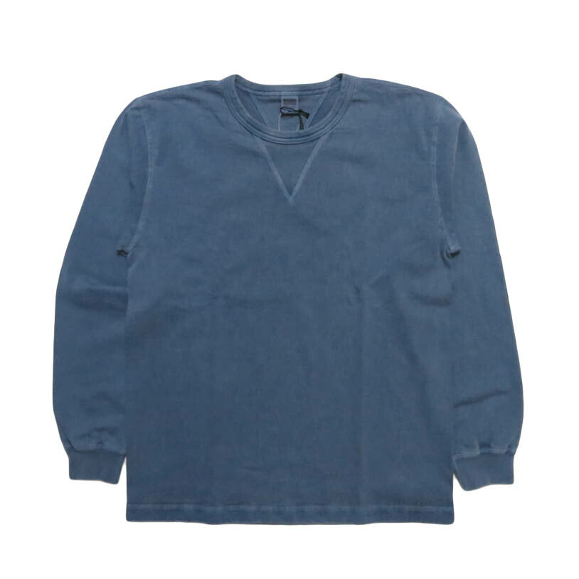 バーンズ BARNS 長袖 両VガゼットクルーネックＴシャツ  2026ssカラー