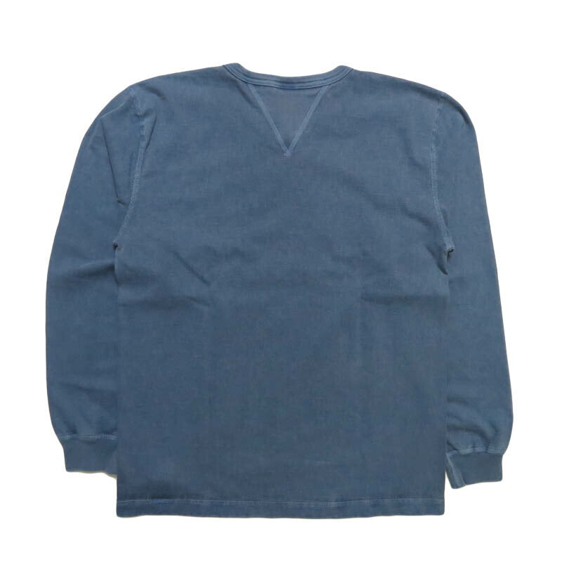 バーンズ BARNS 長袖 両VガゼットクルーネックＴシャツ  2026ssカラー