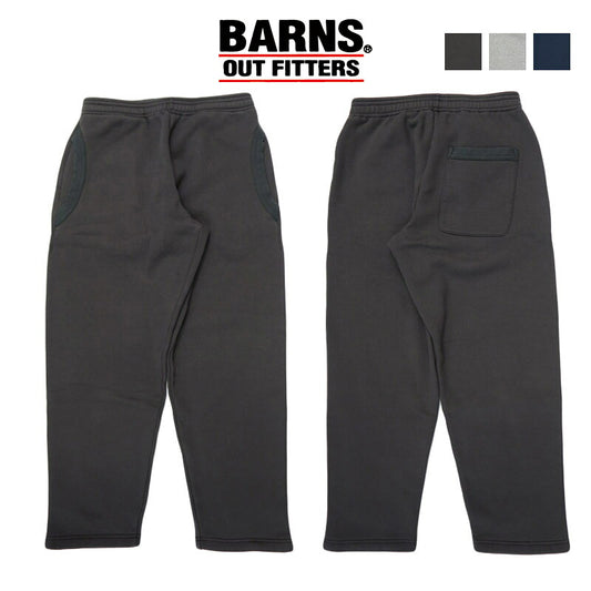 バーンズ BARNS  ワイドテーパード スウェット パンツ 無地