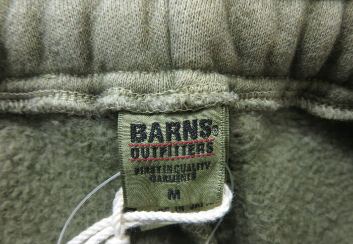 バーンズ BARNS スウェット パンツ ワイドテーパード ピグメント加工 裏起毛 無地 BR-3049PG【2025年春夏新作】