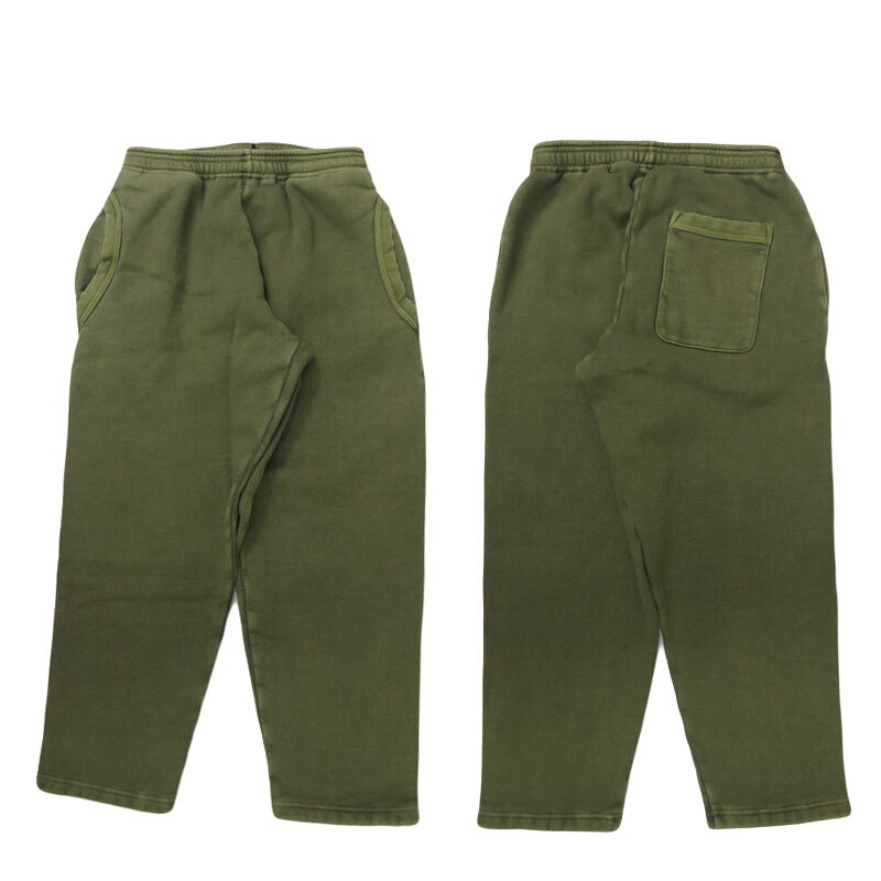 バーンズ BARNS  ワイドテーパード スウェット パンツ ピグメント染め BR-3049PG-26