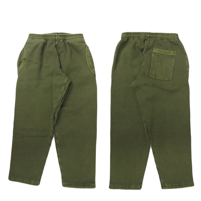 バーンズ BARNS  ワイドテーパード スウェット パンツ ピグメント染め BR-3049PG-26