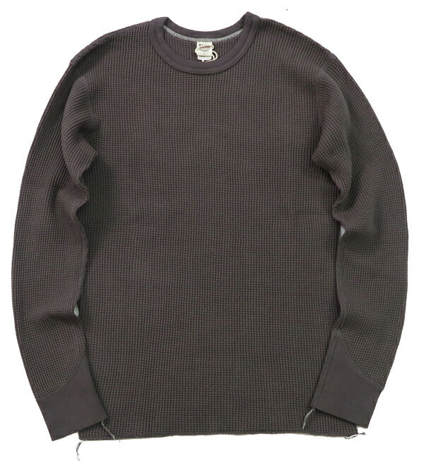 バーンズ BARNS 20/2 ヘビーサーマル 長袖 タフネック Tシャツ ワッフル BR-3080 【2024-25年秋冬新作】