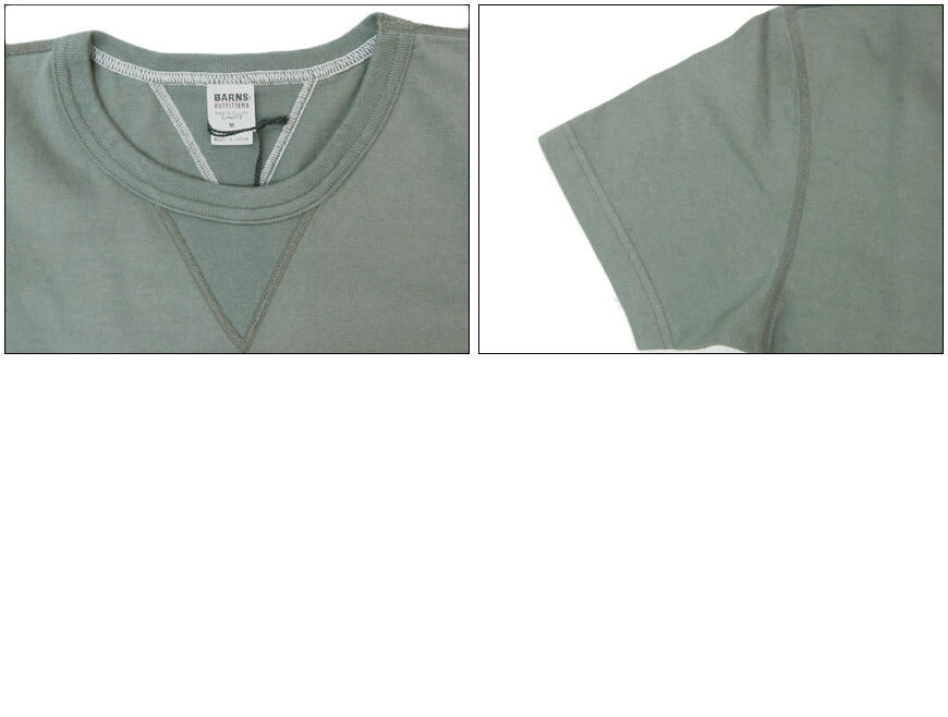 バーンズBARNSSTANDARDCOZUN両Vガゼット半袖Tシャツ2025年限定カラーBR-8145【2025年春夏新作】