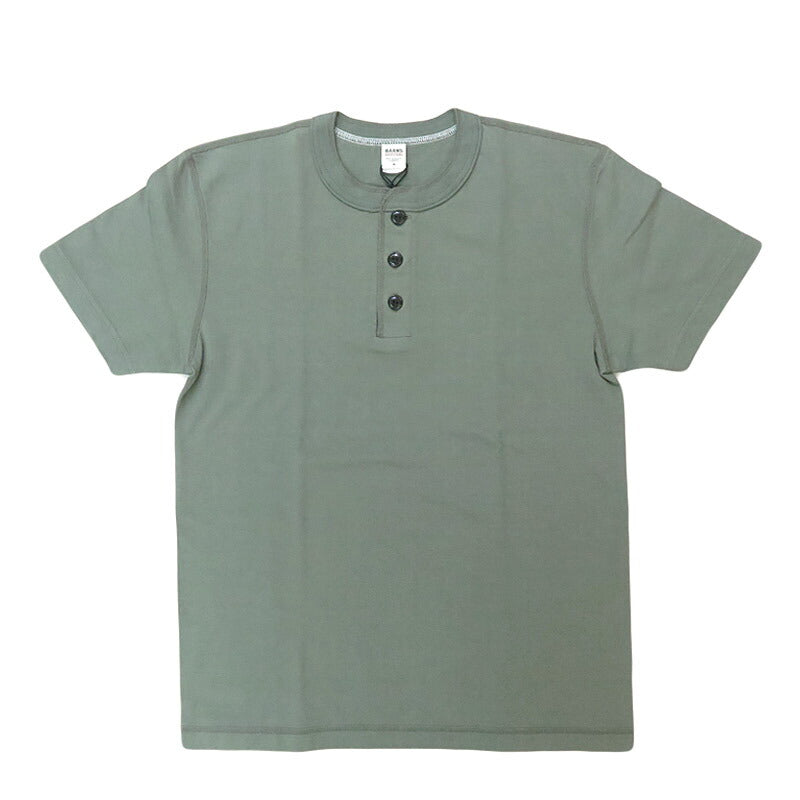 バーンズBARNSSTANDARDCOZUNヘンリーネック半袖Tシャツ2025年限定カラーBR-8146【2025年春夏新作】