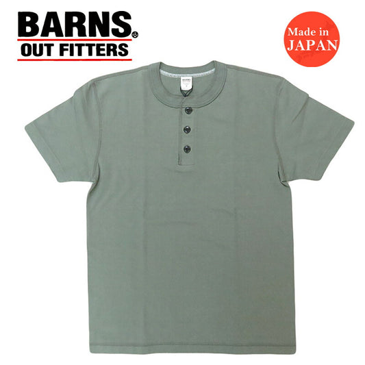 バーンズBARNSSTANDARDCOZUNヘンリーネック半袖Tシャツ2025年限定カラーBR-8146【2025年春夏新作】