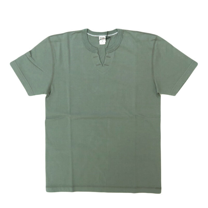 バーンズBARNSSTANDARDCOZUNキーネック半袖Tシャツ2025年限定カラーBR-8147【2025年春夏新作】