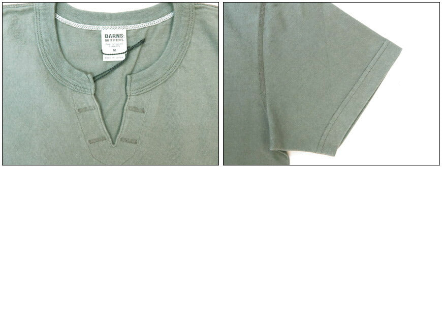 バーンズBARNSSTANDARDCOZUNキーネック半袖Tシャツ2025年限定カラーBR-8147【2025年春夏新作】