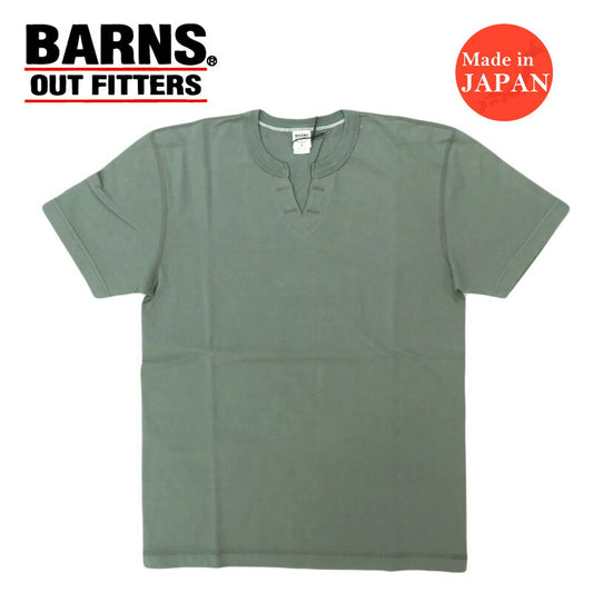 バーンズBARNSSTANDARDCOZUNキーネック半袖Tシャツ2025年限定カラーBR-8147【2025年春夏新作】