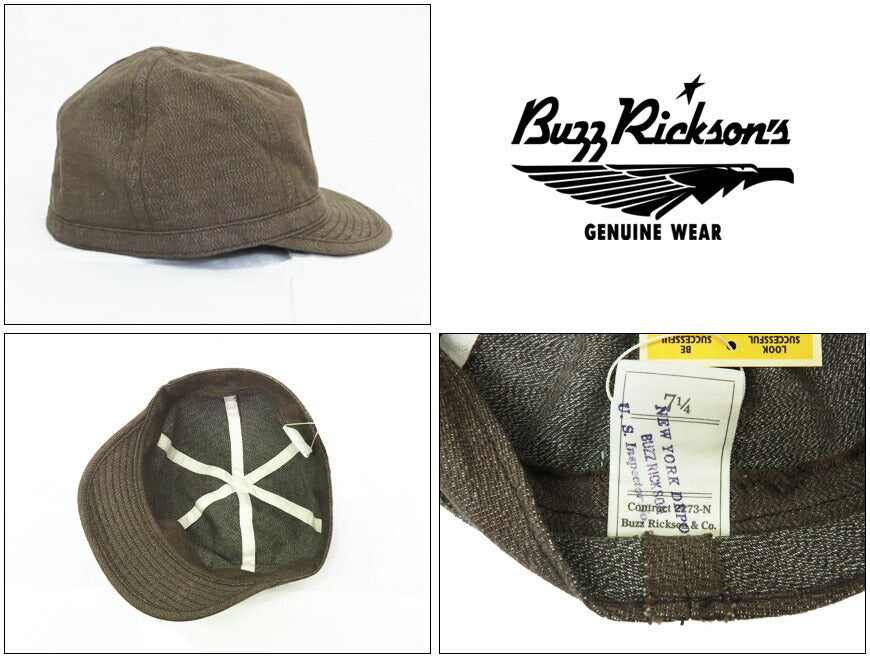 バズリクソンズ Buzz Rickson's ワーキング キャップ ハット HAT WORKING BROWN DENIM (MOD.) BR02844【2025年春夏新作】