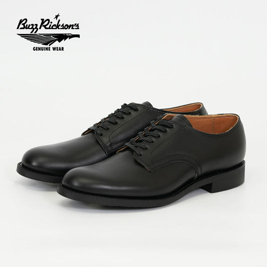 バスリクソンズ BUZZ RICKSON’S ブラック ミリタリー サービスシューズ ローカット William Gibson ウィリアムギブソン BR02857 【2025年秋冬新作】