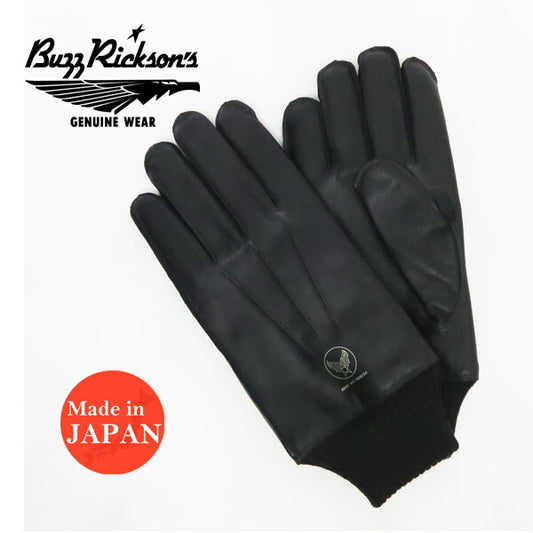 バズリクソンズ Buzz Rickson's ブラック A-10 グローブ 手袋 WILLIAM GIBSON COLLECTION ウィリアムギブソン 馬革 ホースハイド BR02873【2025年秋冬新作】