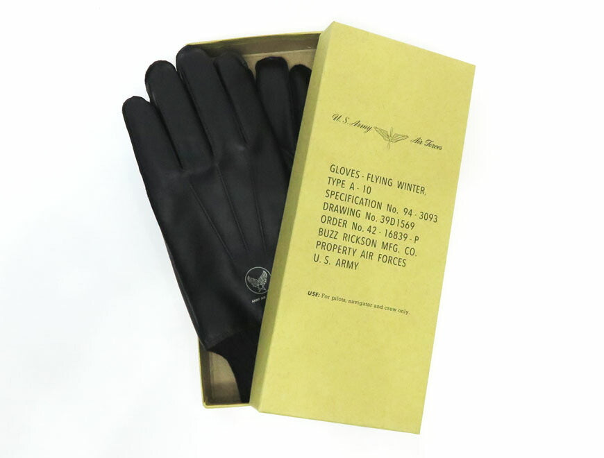 バズリクソンズ Buzz Rickson's ブラック A-10 グローブ 手袋 WILLIAM GIBSON COLLECTION ウィリアムギブソン 馬革 ホースハイド BR02873【2025年秋冬新作】