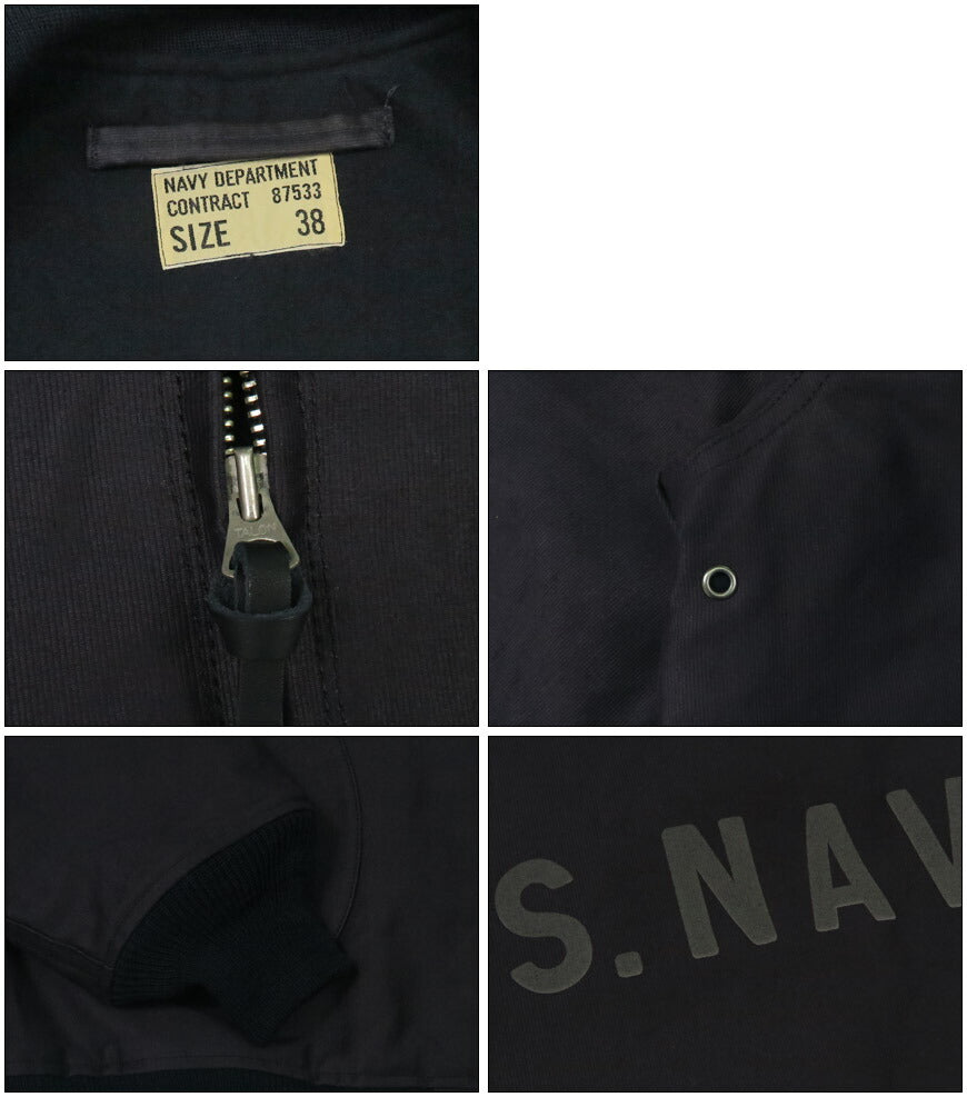 バズリクソンズ Buzz Rickson's ジップ デッキジャケット Type DECK ZIP NAVY DEPARTMENT BR15579 【2025年秋冬新作】