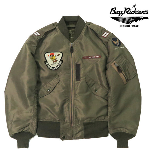バズリクソンズ Buzz Rickson's Type L-2 “REED PRODUCTS, INC.” 66th FTR. INTCP.SQ. フライト ジャケット ミリタリー BR15742 【2025年秋冬新作】