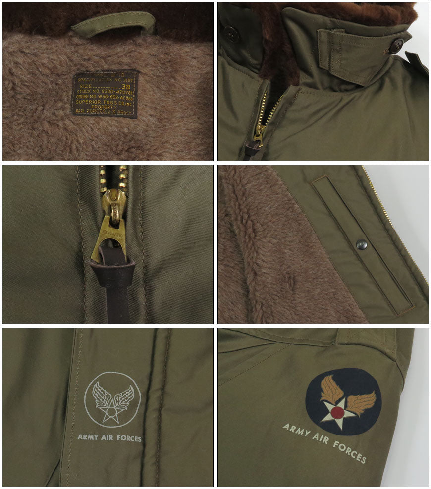 バズリクソンズ Buzz Rickson's フライトジャケット B-10 RED RIB VERSION “SUPERIOR TOGS CO., INC.” 赤リブ BR15745 【2025年秋冬新作】