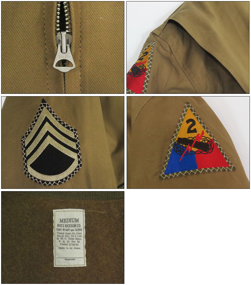 バズリクソンズ Buzz Rickson's タンカース パッチポケット 2nd ARMOR DIVISION BR15751 【2025年秋冬新作】