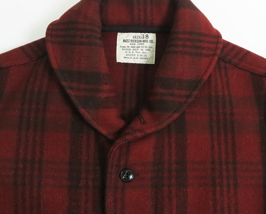 バズリクソンズ Buzz Rickson's レッドプレイドチェック ウール ジャケット CIVILIAN CONSERVATION CORPS BR15752 【2025年秋冬新作】