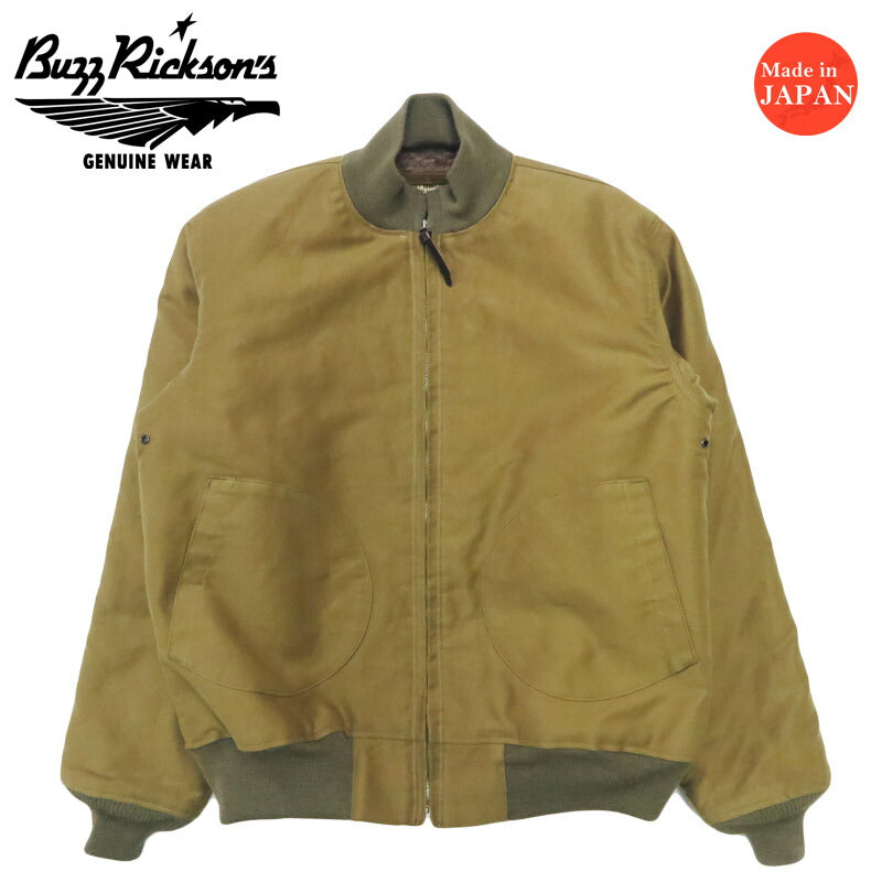 バズリクソンズ Buzz Rickson's ジップ デッキジャケット アルパカ・ウールパイルライニング Type DECK ZIP NAVY DEPARTMENT BR15759 【2025年秋冬新作】