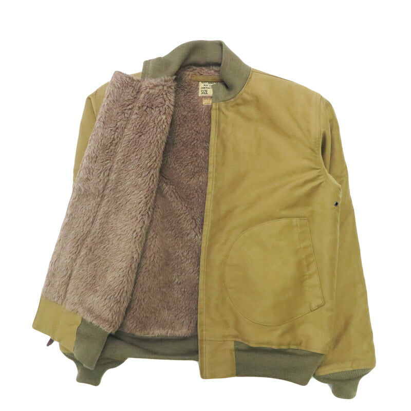 バズリクソンズ Buzz Rickson's ジップ デッキジャケット アルパカ・ウールパイルライニング Type DECK ZIP NAVY DEPARTMENT BR15759 【2025年秋冬新作】