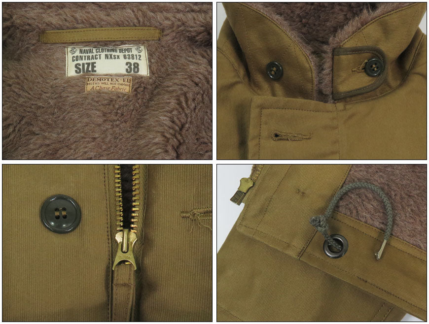 バズリクソンズ Buzz Rickson's デッキジャケット N-1 ステンシルプリント "MIDWAY" NAVAL CLOTHING DEPOT DEMOTEX-ED BR15766 【2025年秋冬新作】