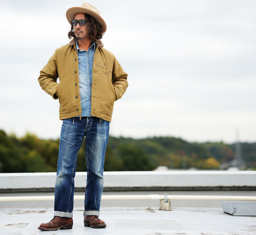 バズリクソンズ Buzz Rickson's デッキジャケット N-1 ステンシルプリント "MIDWAY" NAVAL CLOTHING DEPOT DEMOTEX-ED BR15766 【2025年秋冬新作】