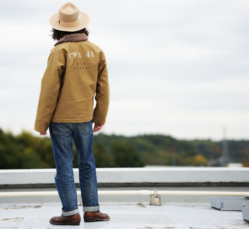 バズリクソンズ Buzz Rickson's デッキジャケット N-1 ステンシルプリント "MIDWAY" NAVAL CLOTHING DEPOT DEMOTEX-ED BR15766 【2025年秋冬新作】