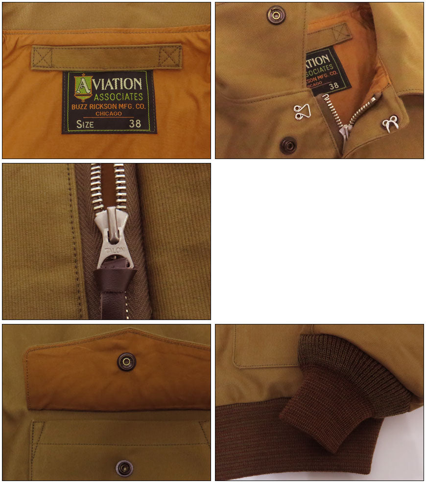バズリクソンズ Buzz Rickson's ジャングルクロス A-2 ジャケット AVIATION ASSOCIATES BR15767 【2025年秋冬新作】