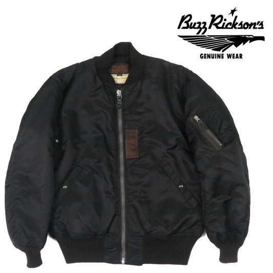 バズリクソンズ Buzz Rickson's フライトジャケット BLACK MA-1 ロング丈 1st Model Albert Turner アルバートターナー  William Gibson ウィリアムギブソン BR15772 【2025年秋冬新作】