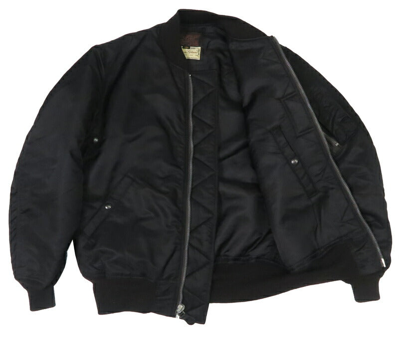 バズリクソンズ Buzz Rickson's フライトジャケット BLACK MA-1 ロング丈 1st Model Albert Turner アルバートターナー  William Gibson ウィリアムギブソン BR15772 【2025年秋冬新作】