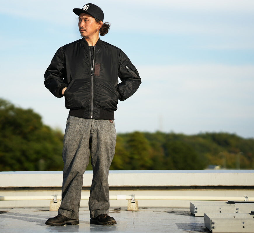 バズリクソンズ Buzz Rickson's フライトジャケット BLACK MA-1 ロング丈 1st Model Albert Turner アルバートターナー  William Gibson ウィリアムギブソン BR15772 【2025年秋冬新作】