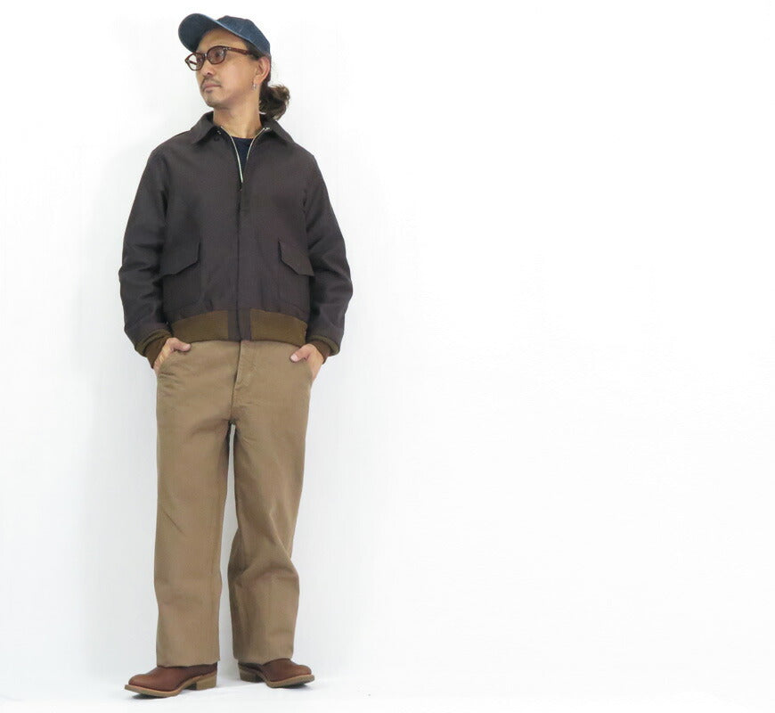 バズリクソンズ Buzz Rickson's ジャングルクロス ブラック A-1 ジャケット William Gibson ウィリアムギブソン BR15774 【2025年秋冬新作】