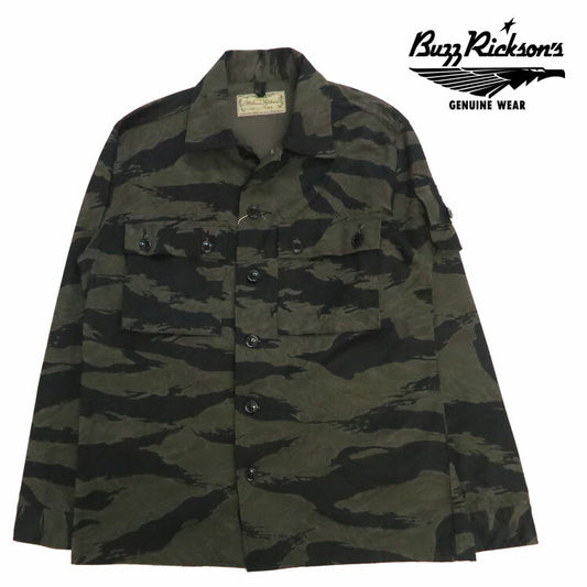 バズリクソンズ Buzz Rickson's ブラックタイガーカモ柄 ジャケット William GIbson ウィリアムギブソン BR15778 【2025年秋冬新作】