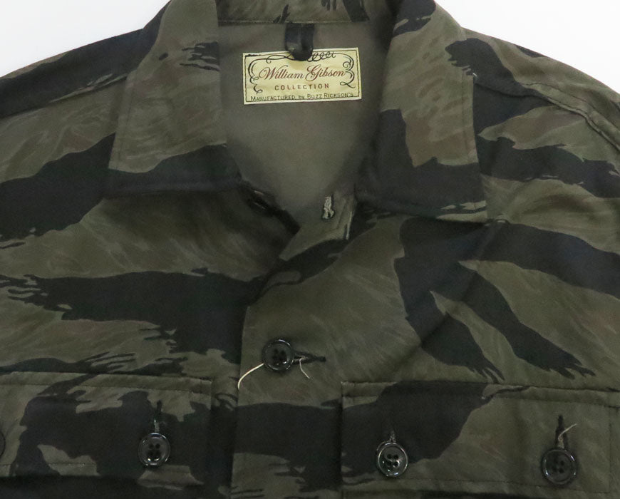 バズリクソンズ Buzz Rickson's ブラックタイガーカモ柄 ジャケット William GIbson ウィリアムギブソン BR15778 【2025年秋冬新作】