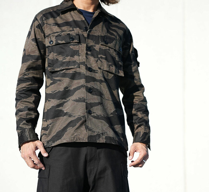 バズリクソンズ Buzz Rickson's ブラックタイガーカモ柄 ジャケット William GIbson ウィリアムギブソン BR15778 【2025年秋冬新作】