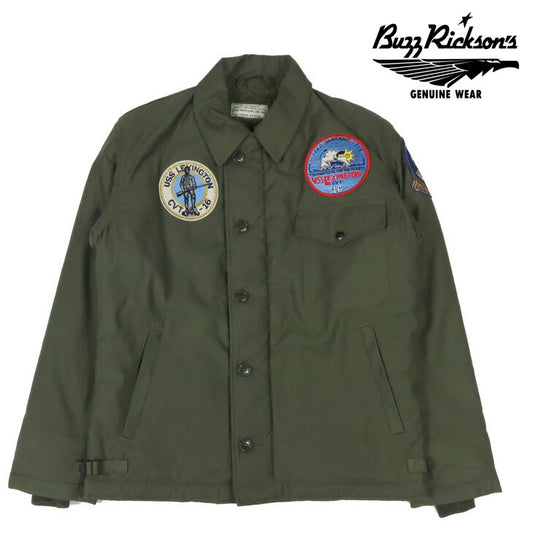 バズリクソンズ Buzz Rickson's A-2 デッキジャケット U.S.NAVY パッチモデル CVT-16 USS LEXINGTON BR15805 【2025年秋冬新作】