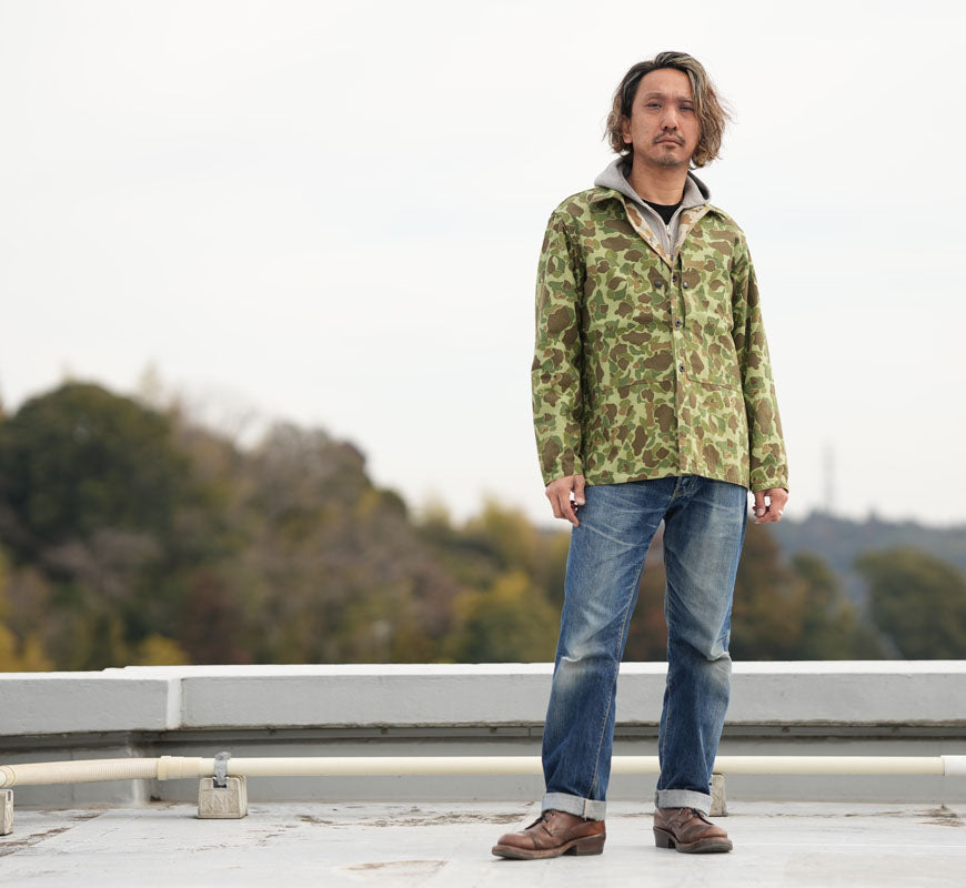 バズリクソンズ Buzz Rickson's USMC P-44 FROGSKINCAMO JKT ユーティリティジャケット フロッグスキンカモ柄 ヘリンボーン BR15884 【2026年春夏新作】