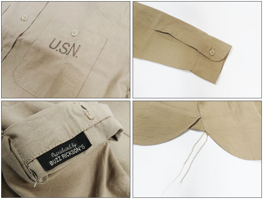 バズリクソンズ Buzz Rickson's 長袖軍用多功能襯衫 N-3 “CONTRACT NTsx-83000” BR29659 【2026年春夏新作】