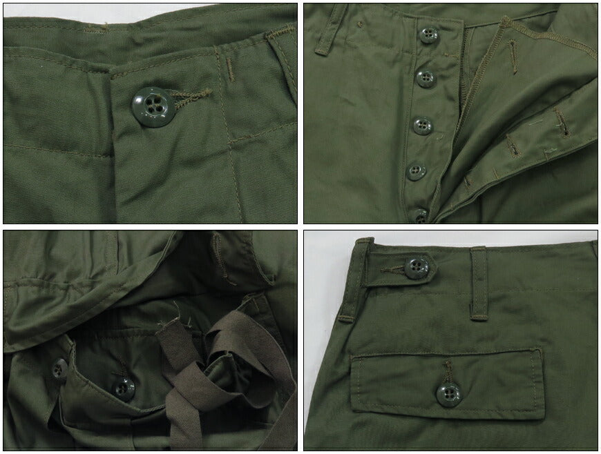 バズリクソンズ Buzz Rickson's ジャングルファティーグ アーミーシェード トラウザーズ パンツ ショートレングス Resistant Poplin Olive Green Shade 107 ARMY SHADE TROUSERS BR42500 【2023-24年秋冬新作】
