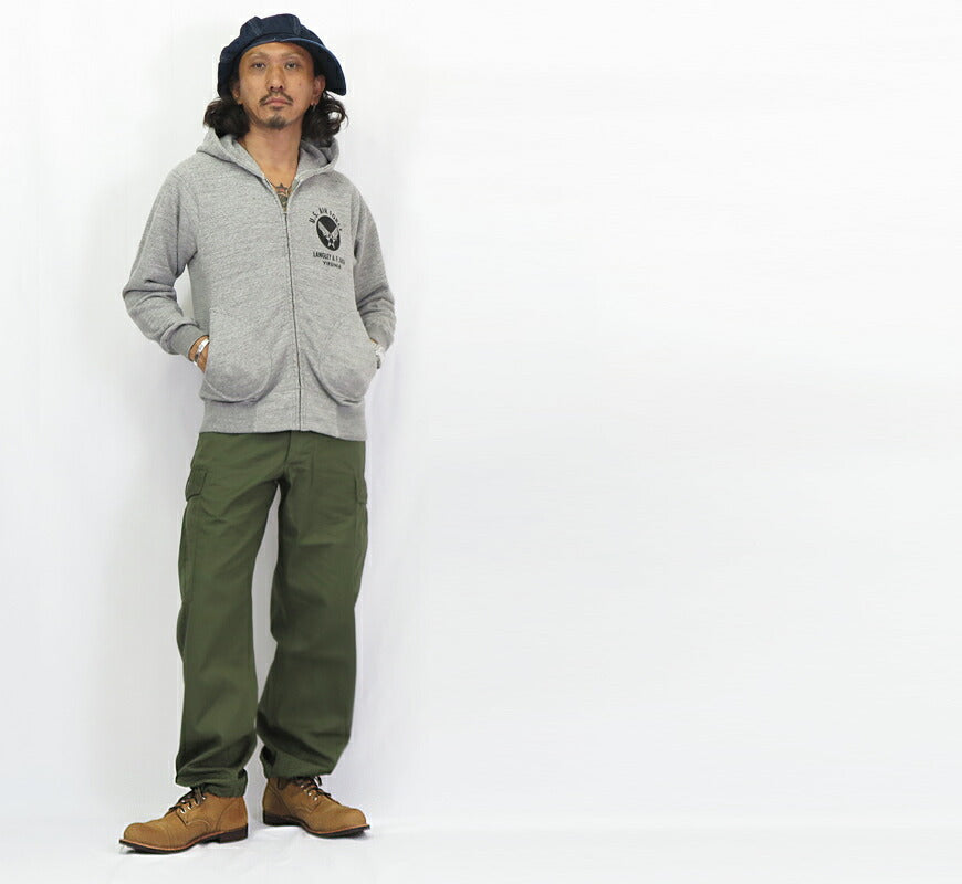バズリクソンズ Buzz Rickson's ジャングルファティーグ アーミーシェード トラウザーズ パンツ ショートレングス Resistant Poplin Olive Green Shade 107 ARMY SHADE TROUSERS BR42500 【2023-24年秋冬新作】