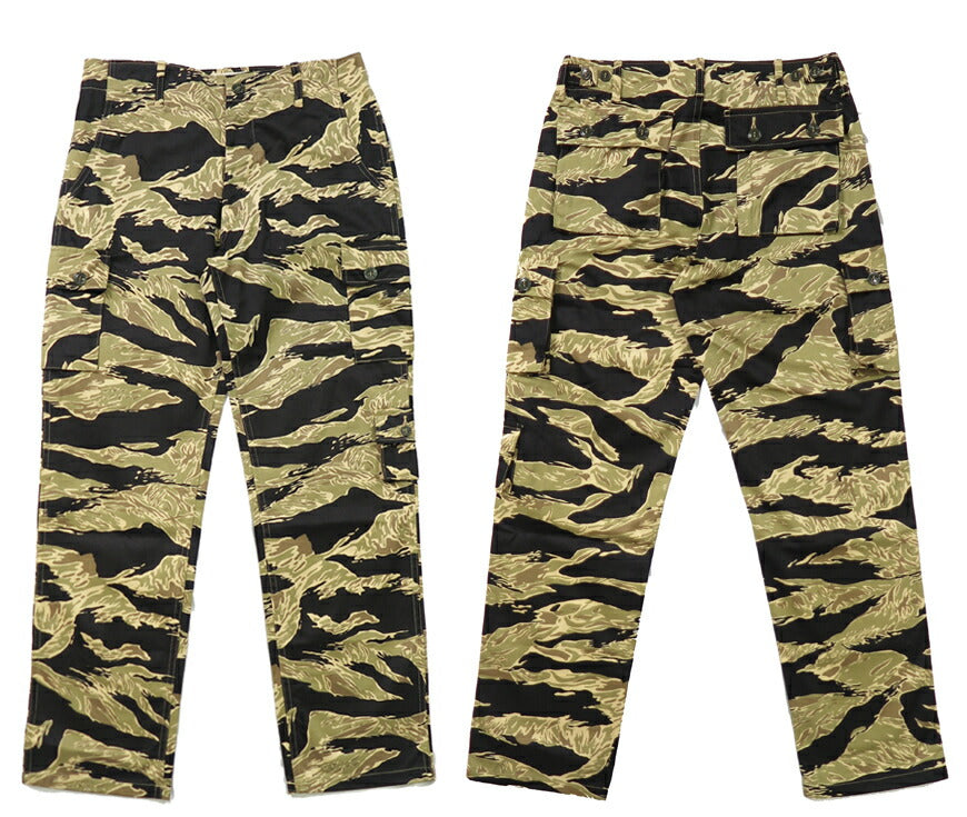 バズリクソンズ Buzz Rickson's ゴールドタイガーストライプ トラウザーズ パンツ ショートレングス GOLD TIGER STRIPE TROUSERS BR42502 【2023-24年秋冬新作】