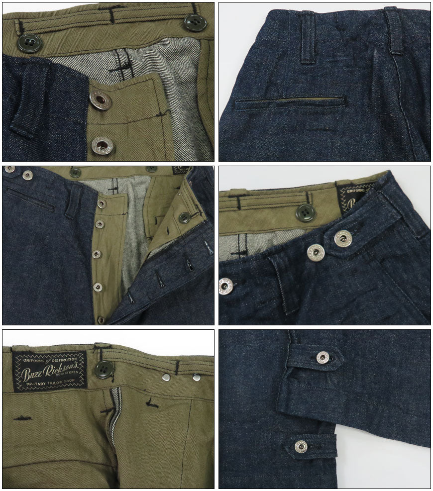 バズリクソンズ Buzz Rickson's デニム M-1943 トラウザーズ ミリタリー パンツ 軍パン DENIM CIVILIAN MODEL BR42596 【2025年秋冬新作】