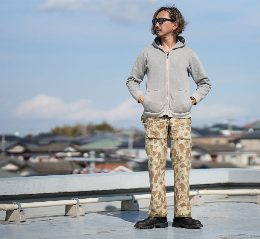 バズリクソンズ Buzz Rickson's トラウザース ヘリンボーン パンツ U.S. MARINE CORPS TROUSERS, HERRINGBONE, CAMOUFLAGED P-44  BR42634 【2026年春夏新作】