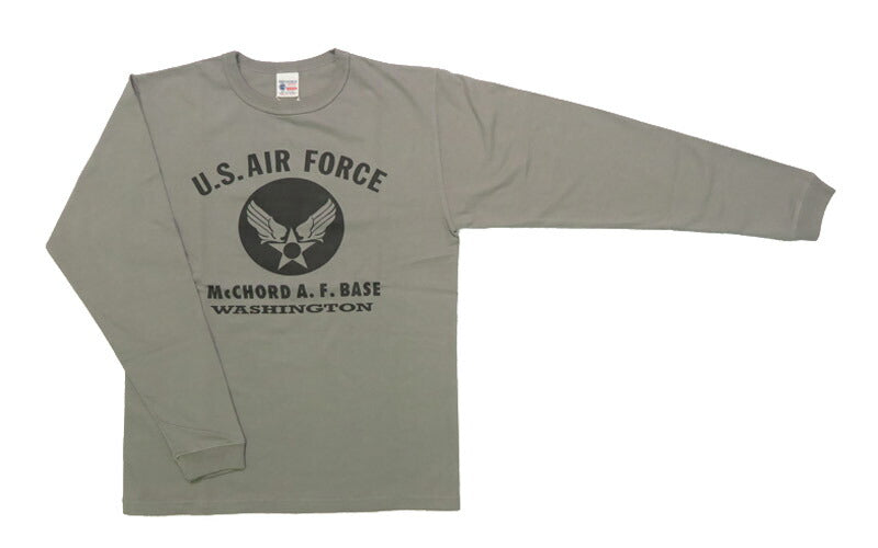 バズリクソンズ BUZZ RICKSON'S 長袖 Tシャツ プリント "U.S. AIR FORCE McCHORD A.F.BASE" MADE IN USA BR69626【2025年秋冬新作】