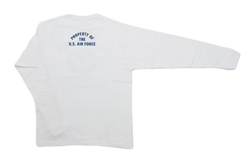 バズリクソンズ BUZZ RICKSON'S 長袖 Tシャツ プリント "U.S. AIR FORCE McCHORD A.F.BASE" MADE IN USA BR69626【2025年秋冬新作】