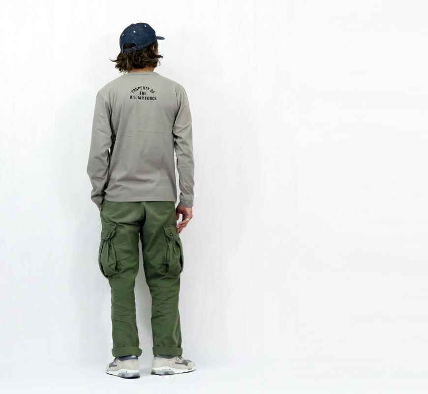 バズリクソンズ BUZZ RICKSON'S 長袖 Tシャツ プリント "U.S. AIR FORCE McCHORD A.F.BASE" MADE IN USA BR69626【2025年秋冬新作】