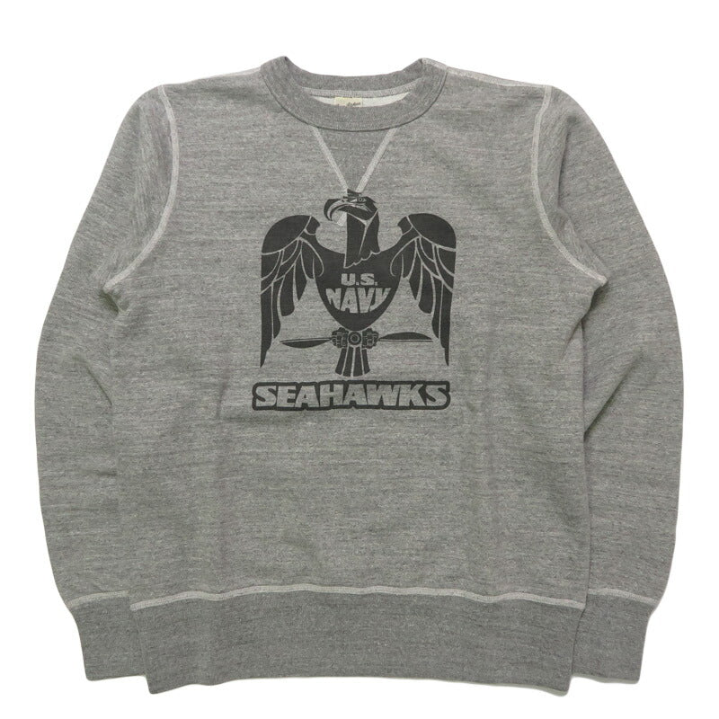バズリクソンズ BUZZ RICKSON'S セットイン クルーネック スウェット "U.S.NAVY SEAHAWKS" ミリタリー 長袖  BR69631【2025年秋冬新作】