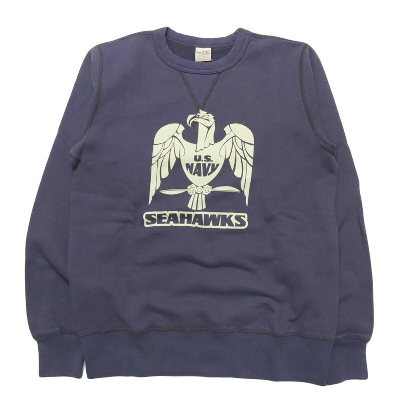 バズリクソンズ BUZZ RICKSON'S セットイン クルーネック スウェット "U.S.NAVY SEAHAWKS" ミリタリー 長袖  BR69631【2025年秋冬新作】
