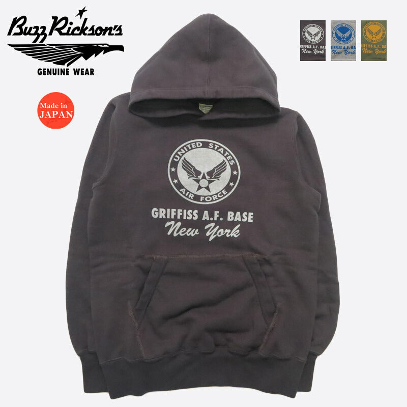 バズリクソンズ BUZZ RICKSON'S スウェットパーカー プリント 長袖